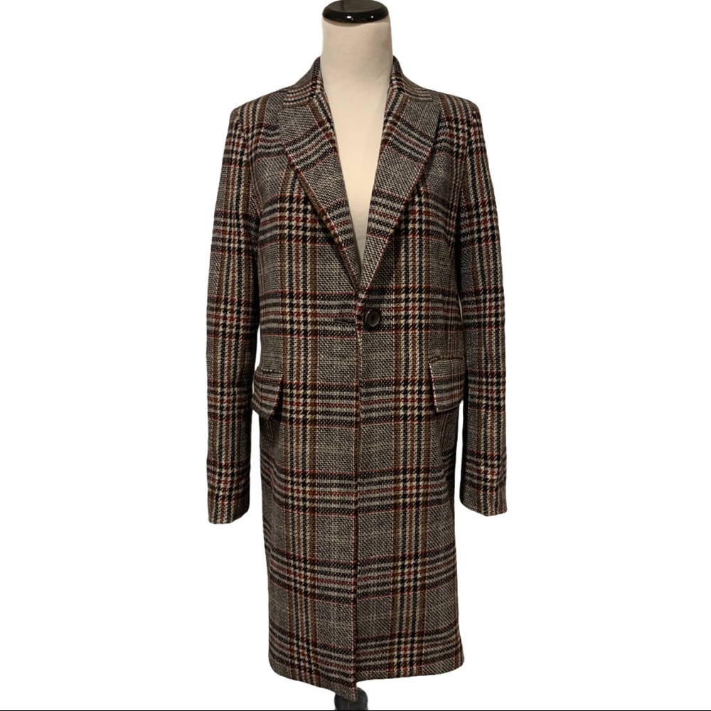 ZARA Plaid Coat